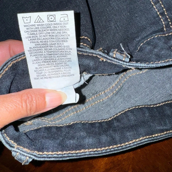 Wrangler Aura Jeans Women's Bootcut Mid Rise Stretch Dark Wash Blue Denim SZ 12 - Picture 7 of 14